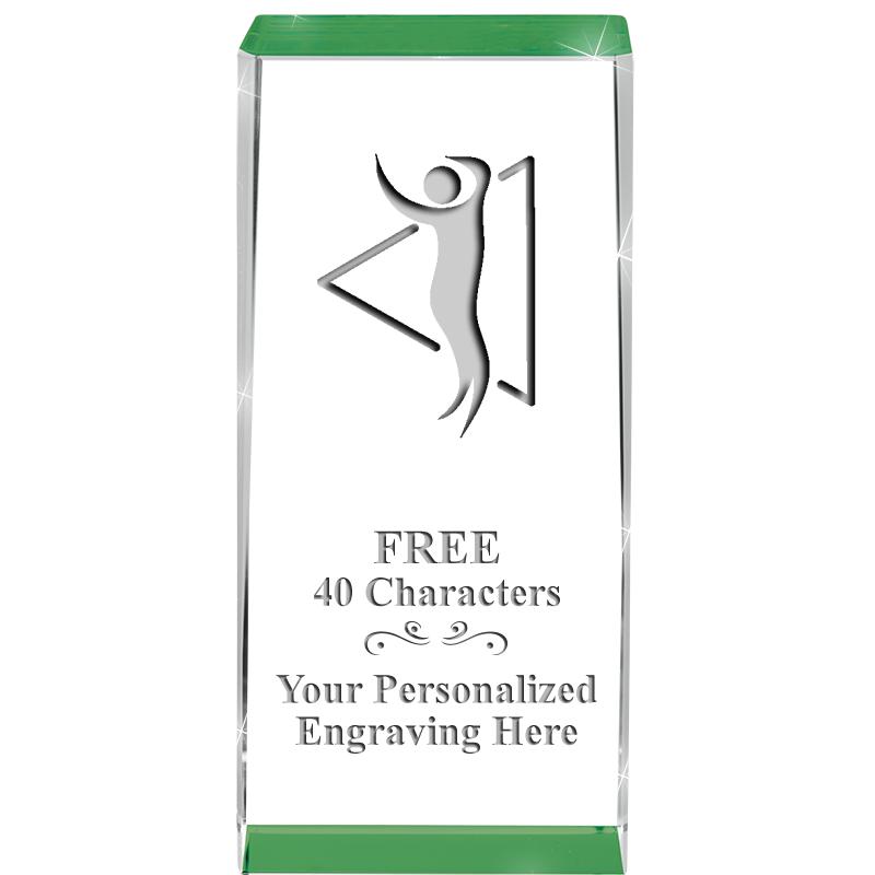 4.5" SPOTLIGHT GREEN CRYSTAL