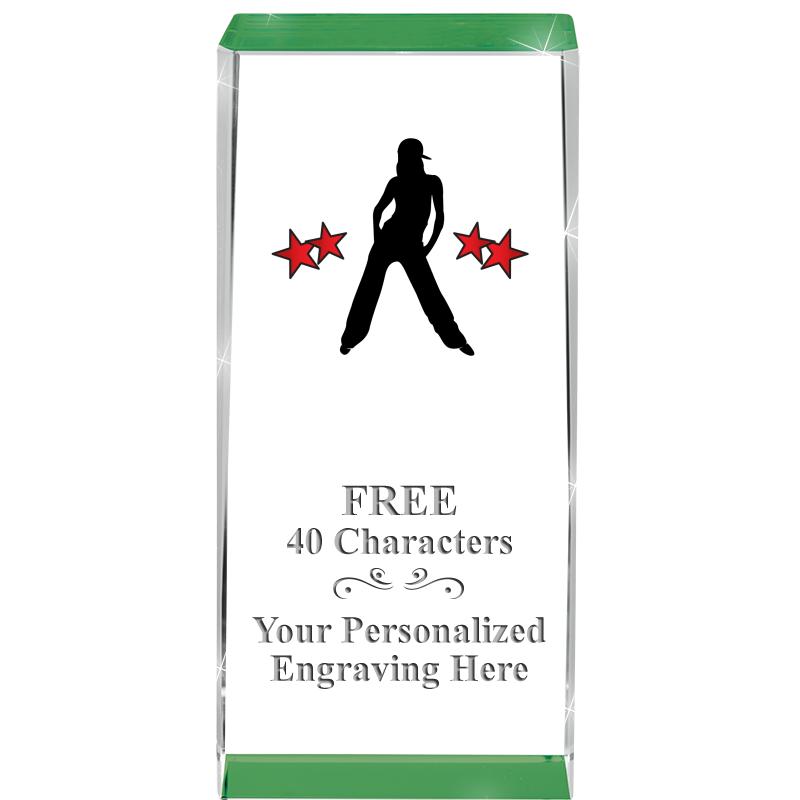 4.5" SPOTLIGHT GREEN CRYSTAL