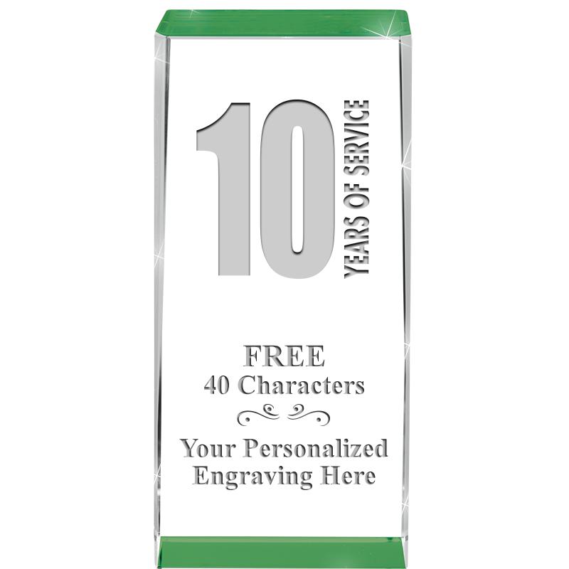 4.5" SPOTLIGHT GREEN CRYSTAL