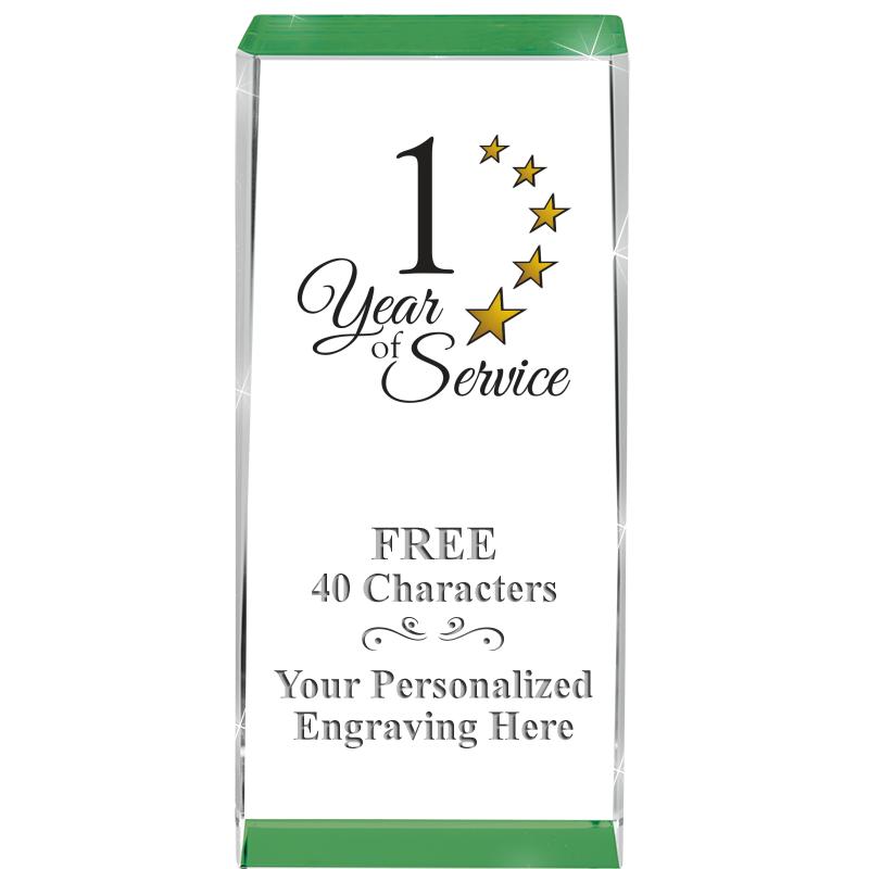 4.5" SPOTLIGHT GREEN CRYSTAL