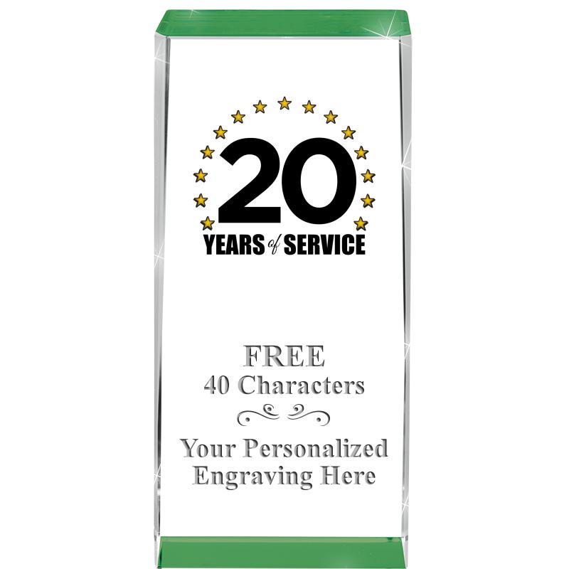 4.5" SPOTLIGHT GREEN CRYSTAL