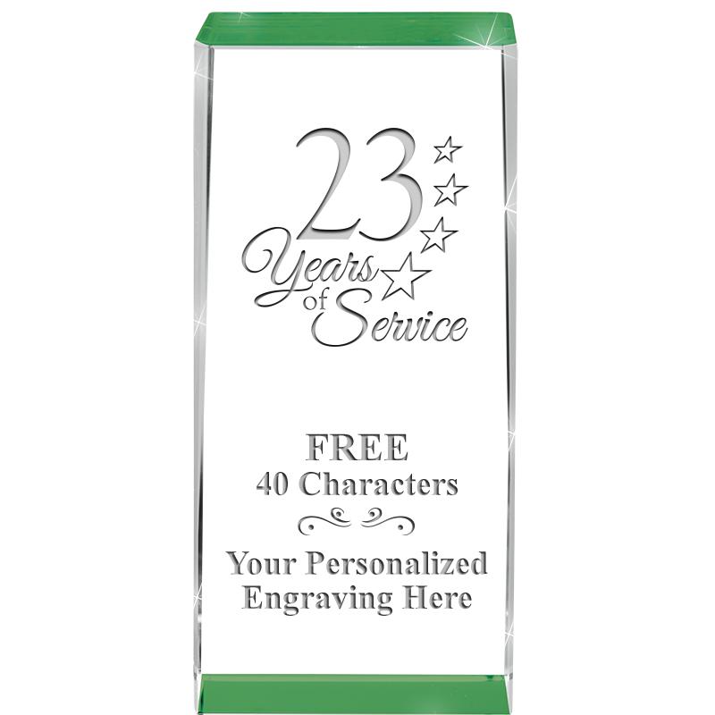 4.5" SPOTLIGHT GREEN CRYSTAL