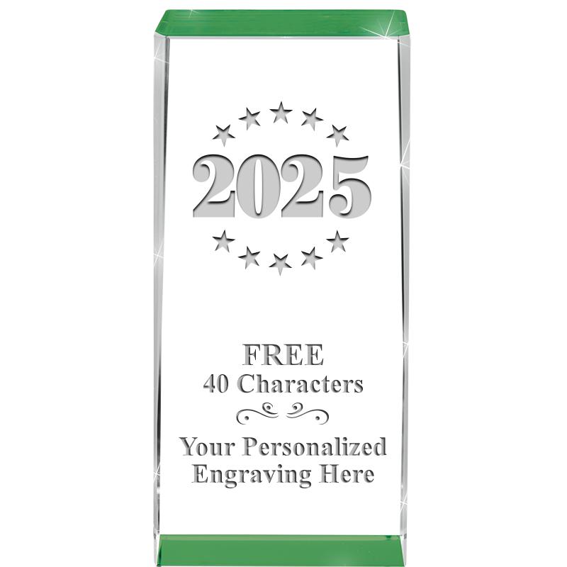 4.5" SPOTLIGHT GREEN CRYSTAL