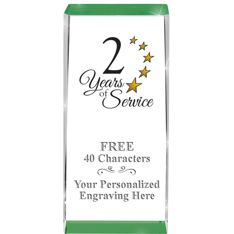 4.5" SPOTLIGHT GREEN CRYSTAL