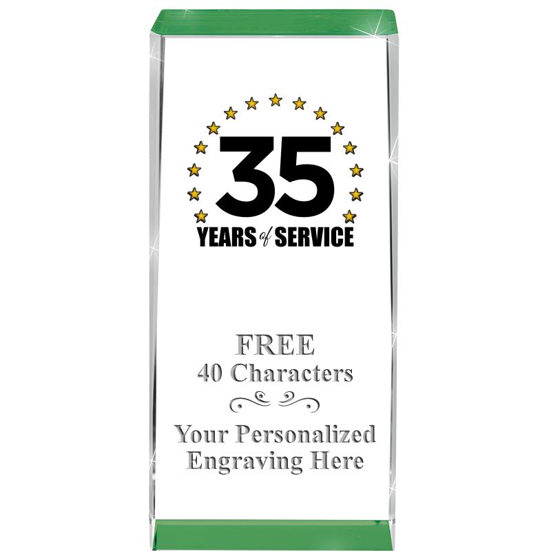 4.5" SPOTLIGHT GREEN CRYSTAL