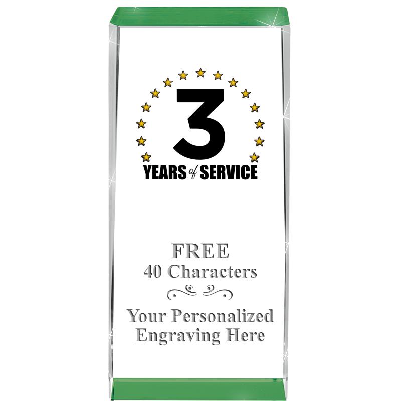 4.5" SPOTLIGHT GREEN CRYSTAL