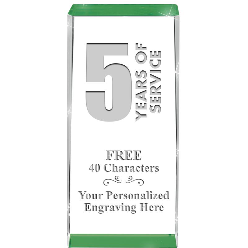 4.5" SPOTLIGHT GREEN CRYSTAL