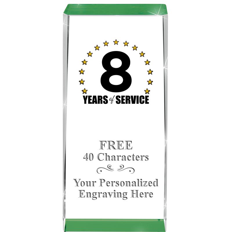 4.5" SPOTLIGHT GREEN CRYSTAL