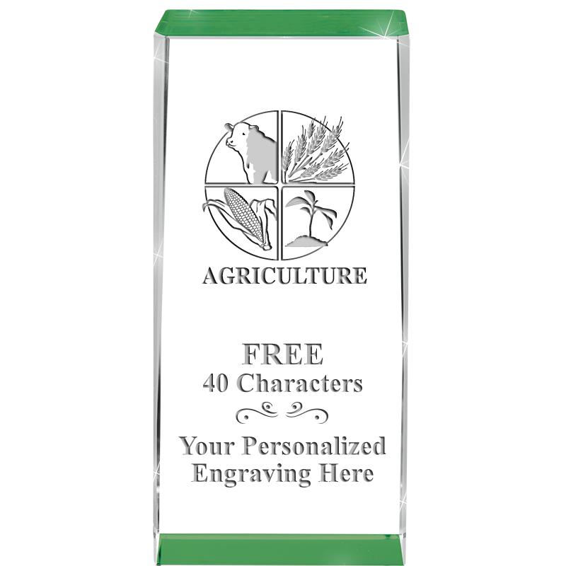 4.5" SPOTLIGHT GREEN CRYSTAL