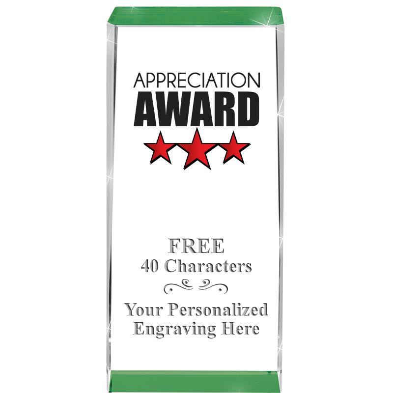 4.5" SPOTLIGHT GREEN CRYSTAL