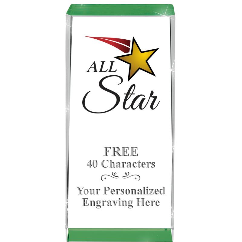 4.5" SPOTLIGHT GREEN CRYSTAL