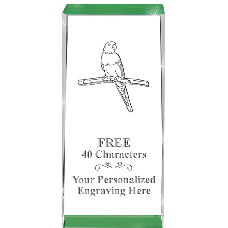 4.5" SPOTLIGHT GREEN CRYSTAL