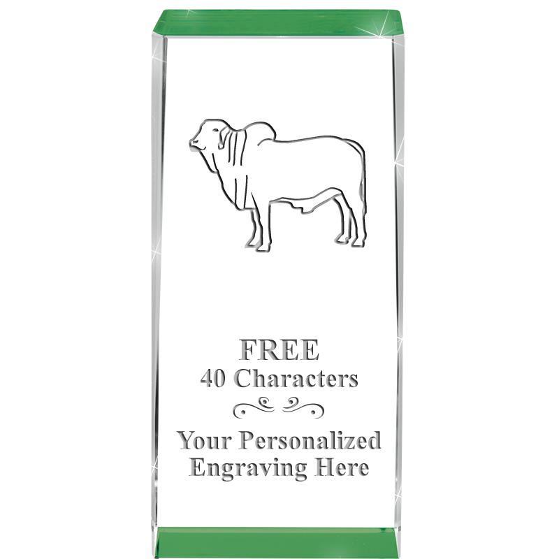 4.5" SPOTLIGHT GREEN CRYSTAL