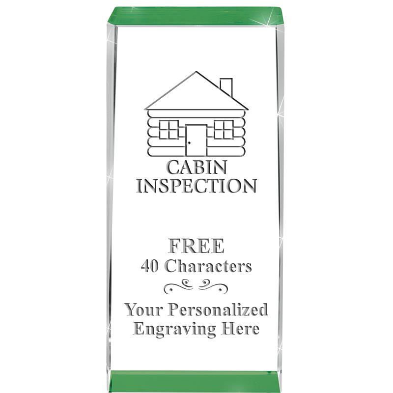 4.5" SPOTLIGHT GREEN CRYSTAL