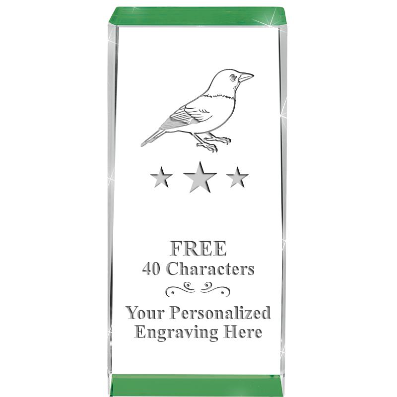 4.5" SPOTLIGHT GREEN CRYSTAL