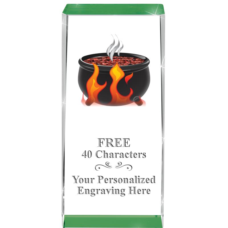 4.5" SPOTLIGHT GREEN CRYSTAL