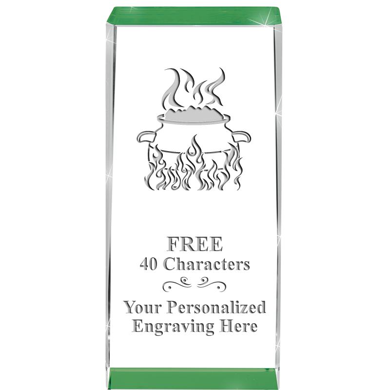 4.5" SPOTLIGHT GREEN CRYSTAL