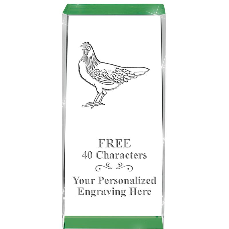 4.5" SPOTLIGHT GREEN CRYSTAL