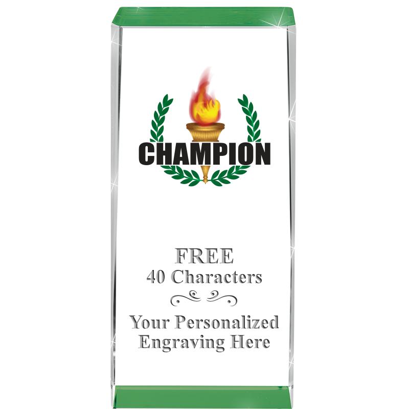 4.5" SPOTLIGHT GREEN CRYSTAL