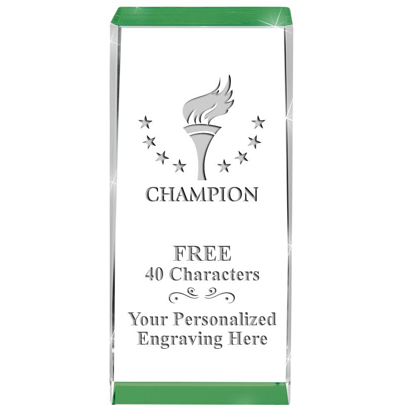 4.5" SPOTLIGHT GREEN CRYSTAL