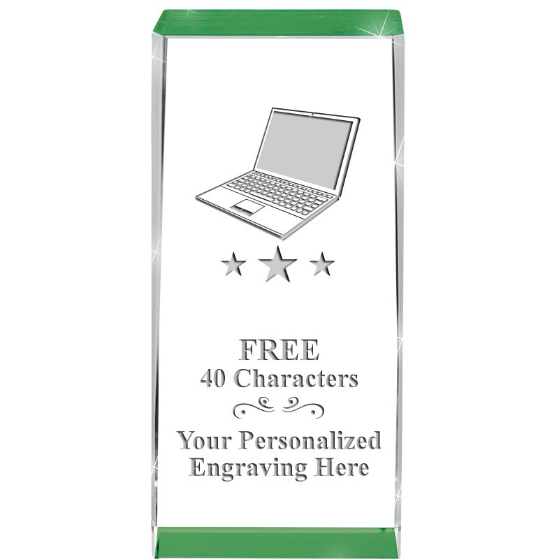 4.5" SPOTLIGHT GREEN CRYSTAL