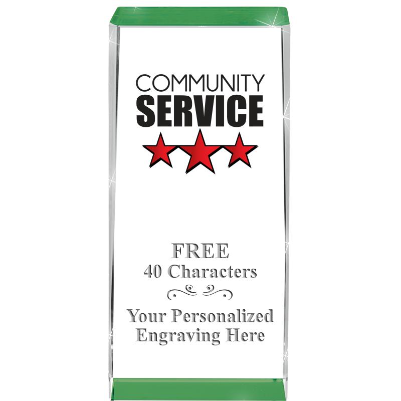 4.5" SPOTLIGHT GREEN CRYSTAL