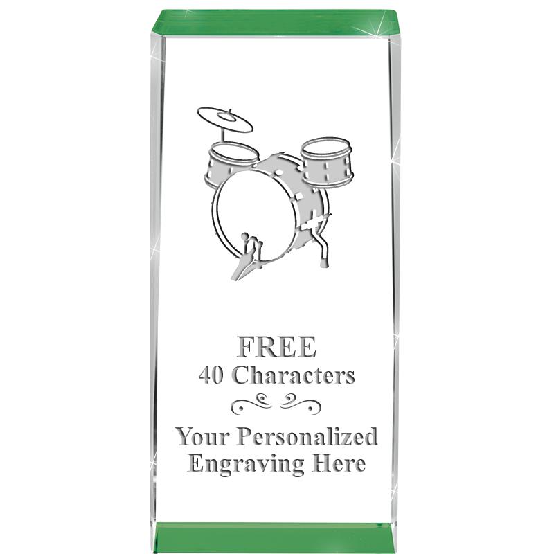 4.5" SPOTLIGHT GREEN CRYSTAL