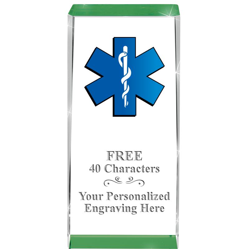 4.5" SPOTLIGHT GREEN CRYSTAL