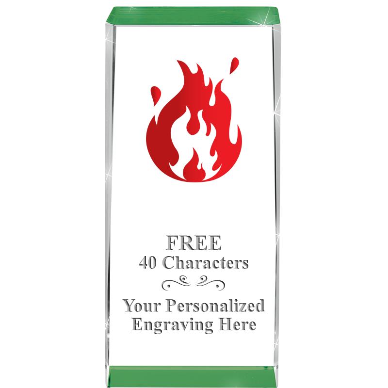 4.5" SPOTLIGHT GREEN CRYSTAL