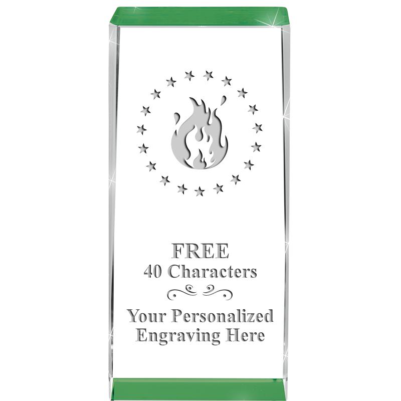 4.5" SPOTLIGHT GREEN CRYSTAL