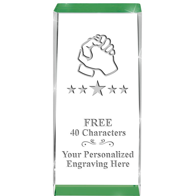 4.5" SPOTLIGHT GREEN CRYSTAL