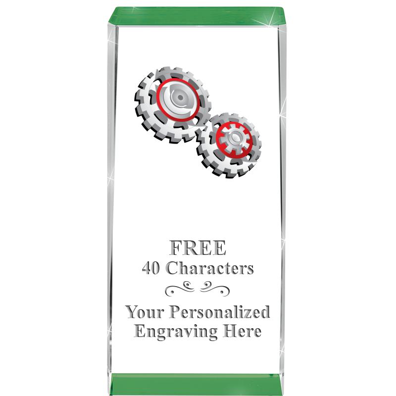 4.5" SPOTLIGHT GREEN CRYSTAL