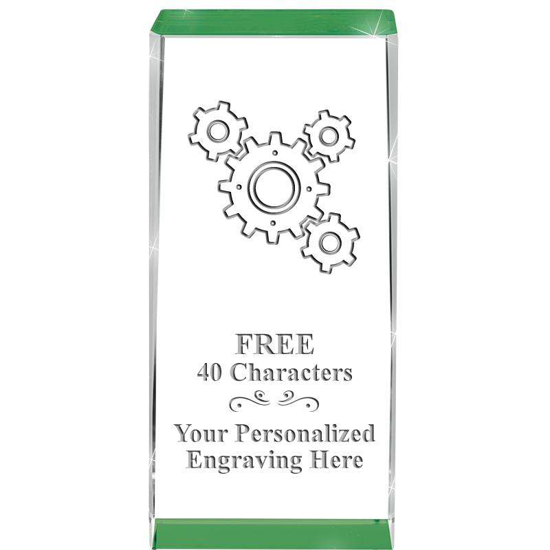 4.5" SPOTLIGHT GREEN CRYSTAL