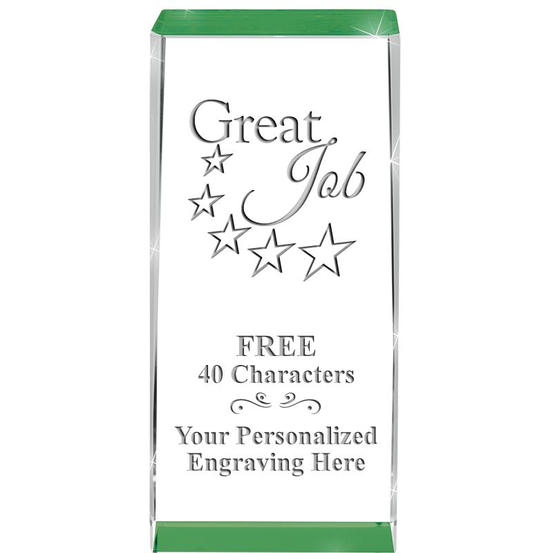 4.5" SPOTLIGHT GREEN CRYSTAL