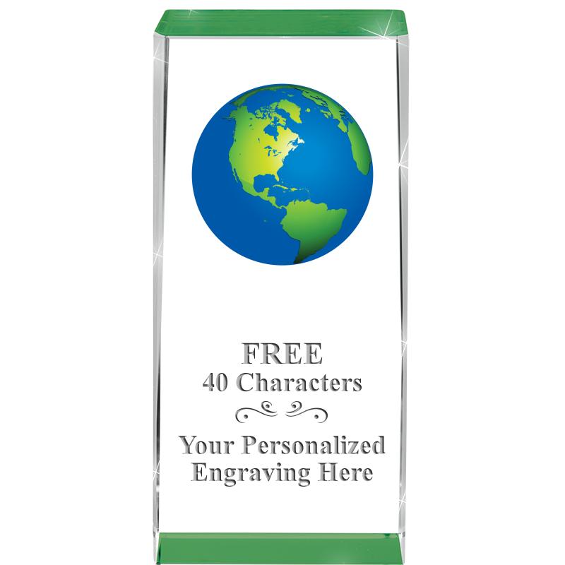 4.5" SPOTLIGHT GREEN CRYSTAL