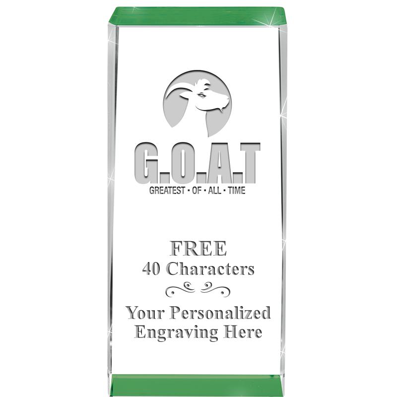 4.5" SPOTLIGHT GREEN CRYSTAL