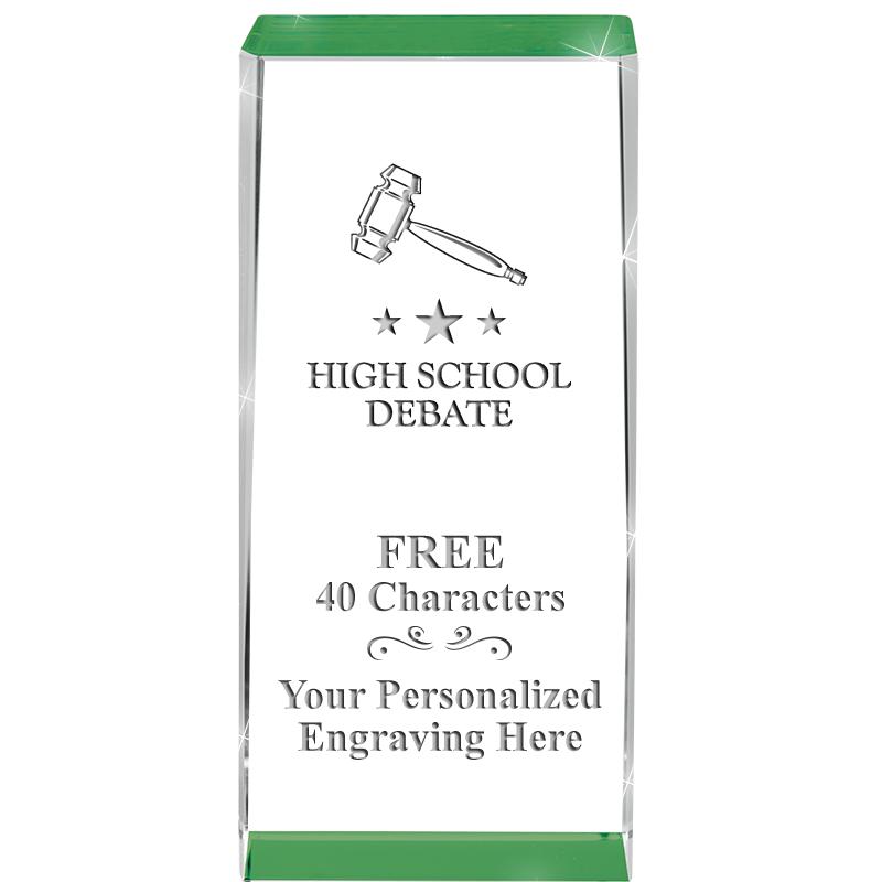 4.5" SPOTLIGHT GREEN CRYSTAL