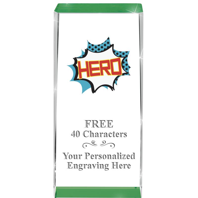 4.5" SPOTLIGHT GREEN CRYSTAL