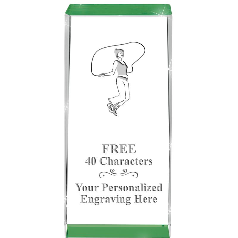 4.5" SPOTLIGHT GREEN CRYSTAL