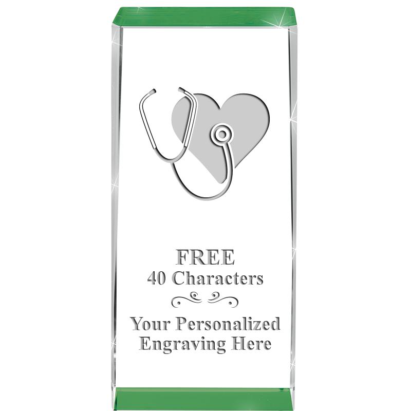 4.5" SPOTLIGHT GREEN CRYSTAL