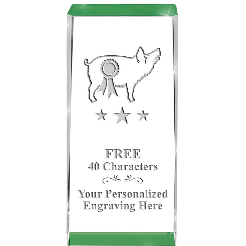 4.5" SPOTLIGHT GREEN CRYSTAL