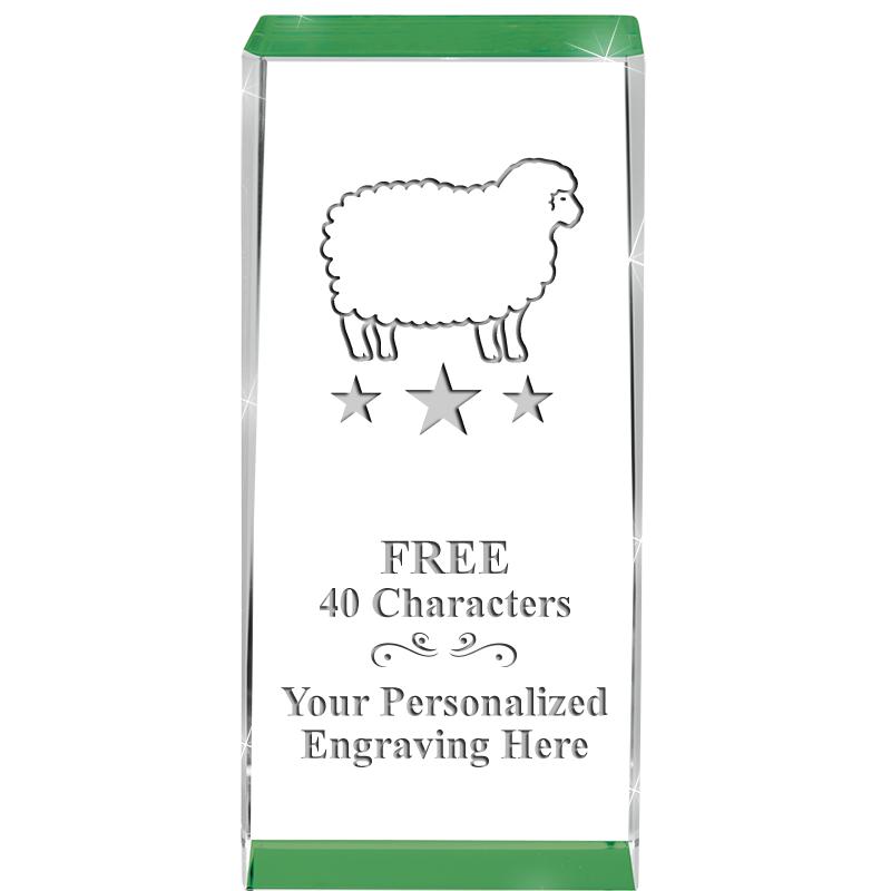 4.5" SPOTLIGHT GREEN CRYSTAL