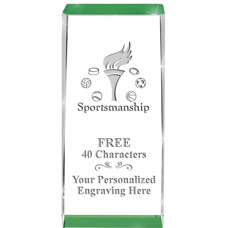 4.5" SPOTLIGHT GREEN CRYSTAL