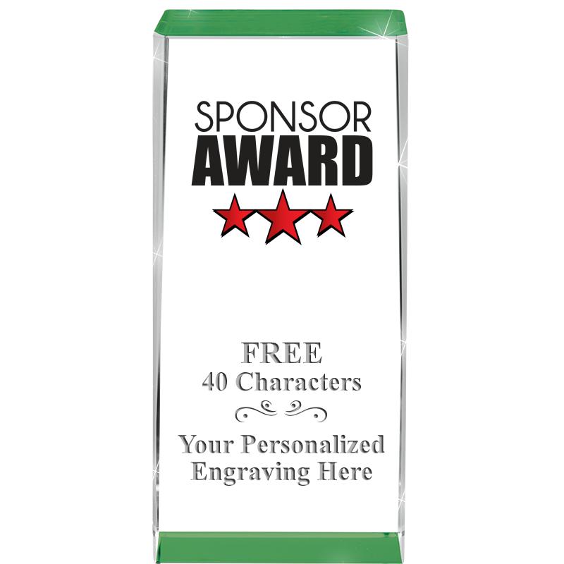 4.5" SPOTLIGHT GREEN CRYSTAL