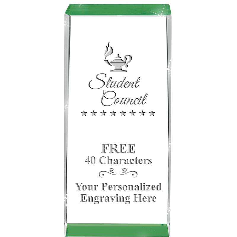 4.5" SPOTLIGHT GREEN CRYSTAL