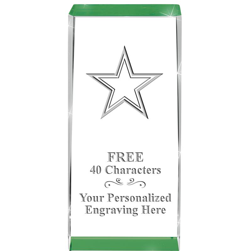 4.5" SPOTLIGHT GREEN CRYSTAL