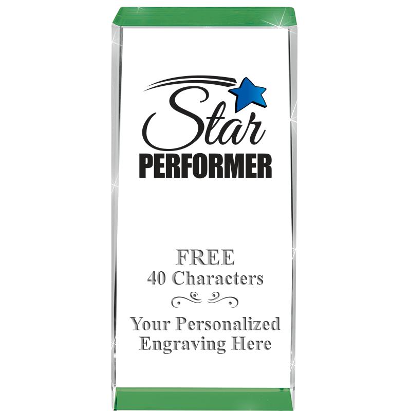 4.5" SPOTLIGHT GREEN CRYSTAL