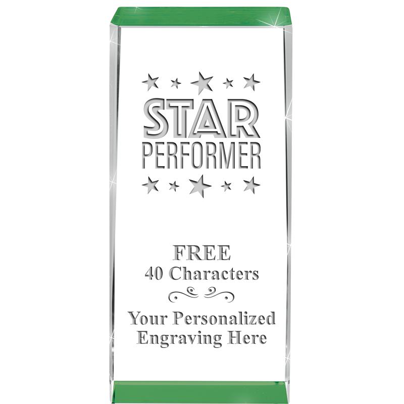 4.5" SPOTLIGHT GREEN CRYSTAL