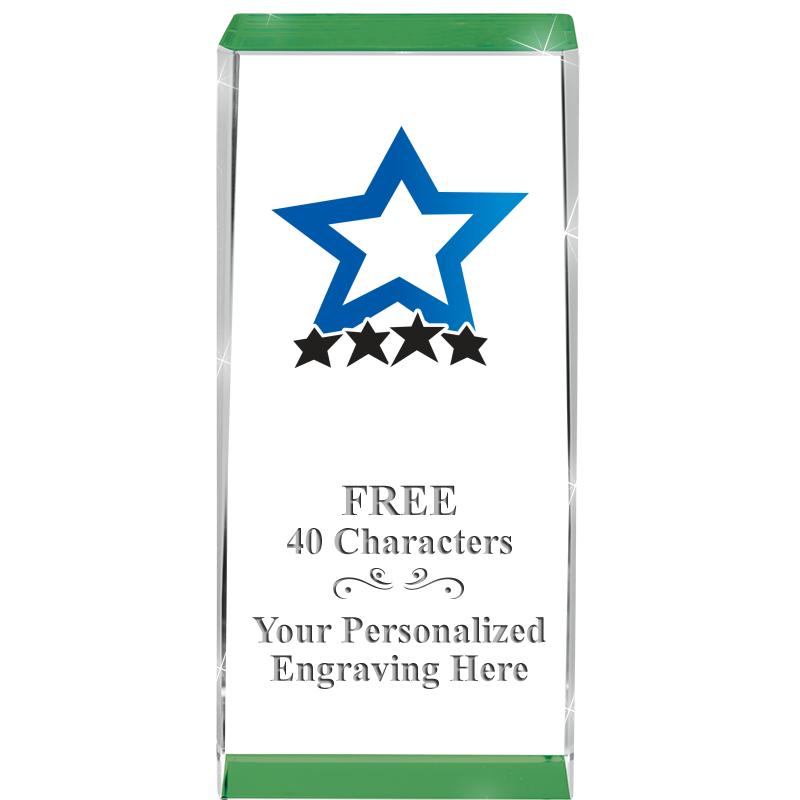 4.5" SPOTLIGHT GREEN CRYSTAL