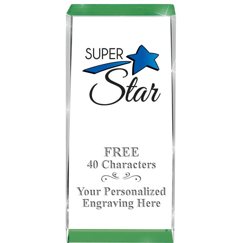 4.5" SPOTLIGHT GREEN CRYSTAL